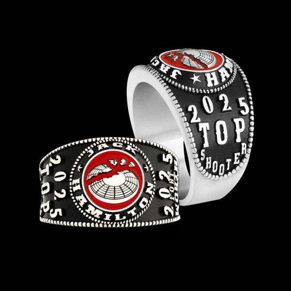 Top Rider Womens Custom Ring	"Our Top Rider Womens Custom Ring is inspired by classic class rings, blending timeless elegance with modern style to create a truly one-of-a-kind piece. Expertly handcrafted from premium Sterling Silver and finished with